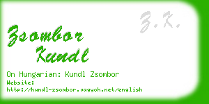 zsombor kundl business card